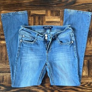 Wallflower Light Blue Boot Cut Jeans - Faded Wash